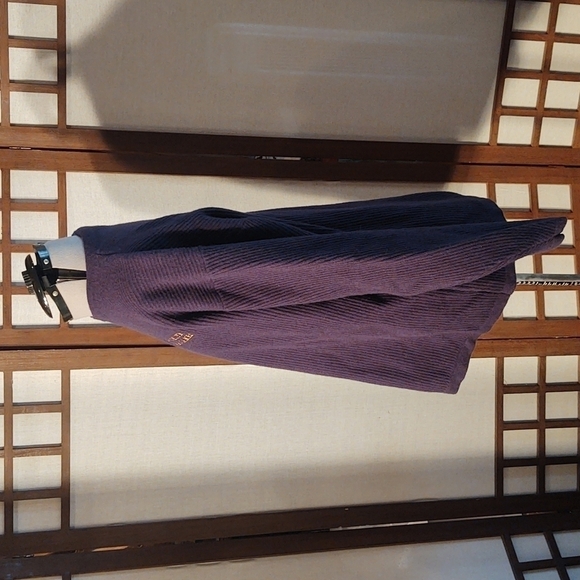 Vintage Columbia Navy Merino Wool Blend Ribbed Sweater Sz XL - Picture 4 of 10